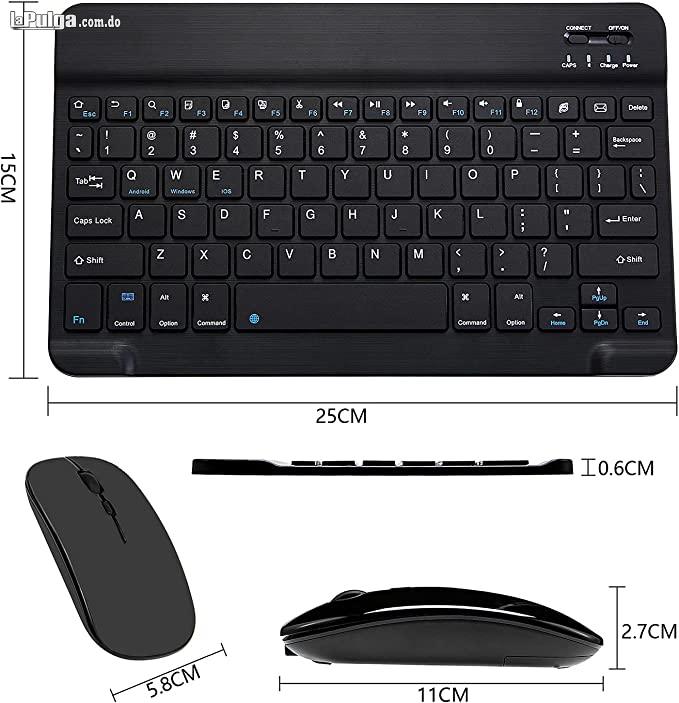 Combo de teclado y mouse Bluetooth ultradelgado recargable portátil i Foto 7127536-1.jpg