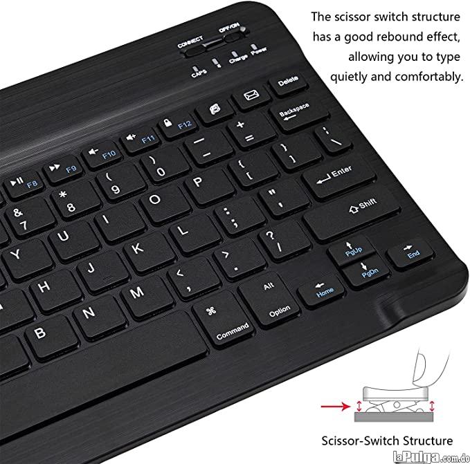 Combo de teclado y mouse Bluetooth ultradelgado recargable portátil i Foto 7127536-2.jpg