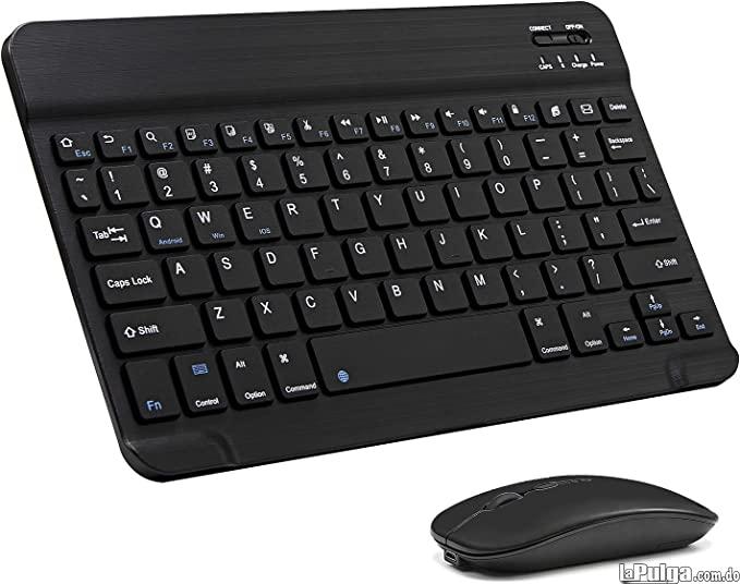 Combo de teclado y mouse Bluetooth ultradelgado recargable portátil i Foto 7127536-4.jpg