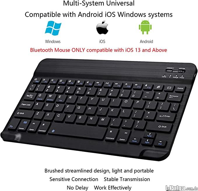 Combo de teclado y mouse Bluetooth ultradelgado recargable portátil i Foto 7127536-6.jpg
