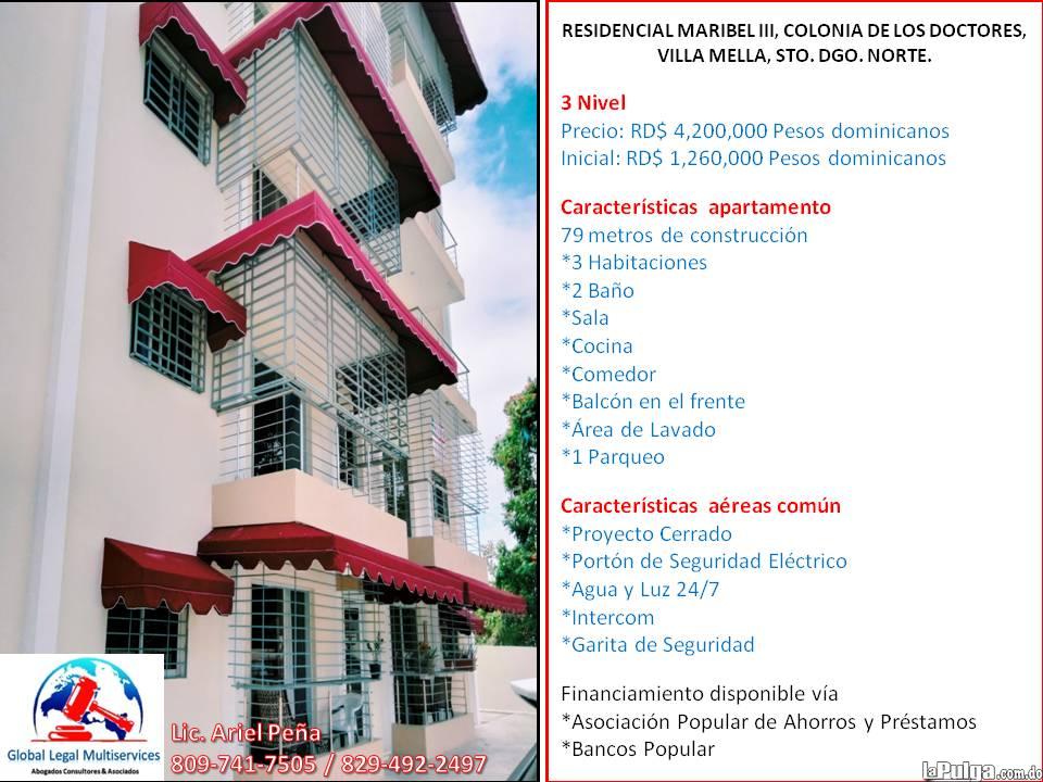 Apartamento en sector SDN - Colonia Los Doctores 3 habitaciones 1 parq Foto 7130403-4.jpg