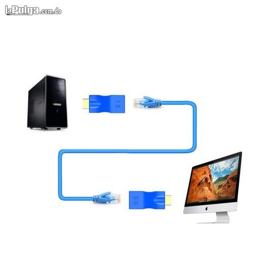 Extensor Hdmi a RJ45 30 MTS Color Azul LAN Ethernet Port 4k HDMI Netwo Foto 7141317-1.jpg