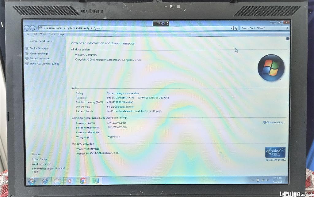 Laptop Lenovo thinkpad x201 usada Buena para estudiantes en La Romana Foto 7144514-2.jpg