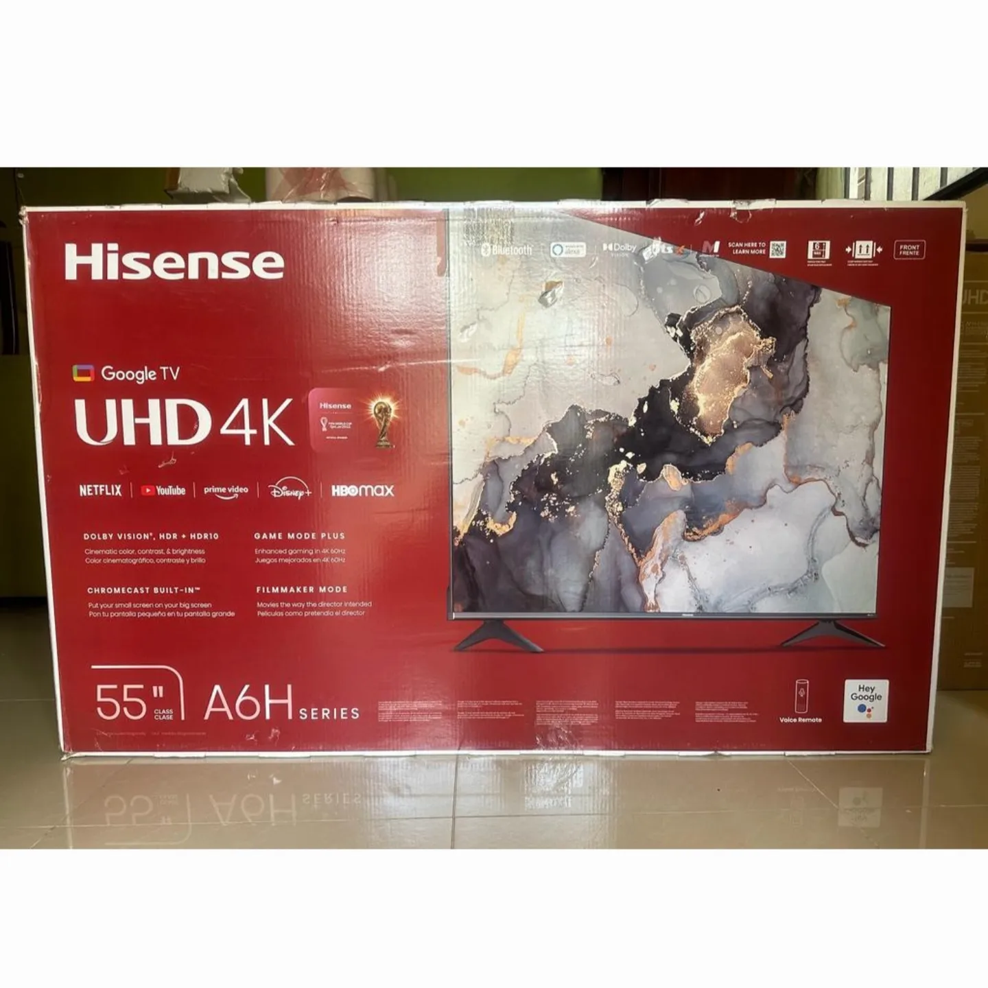 Hisense 55 Smart TV 4k control de voz y Bluetooth Android  Foto 7150647-1.jpg