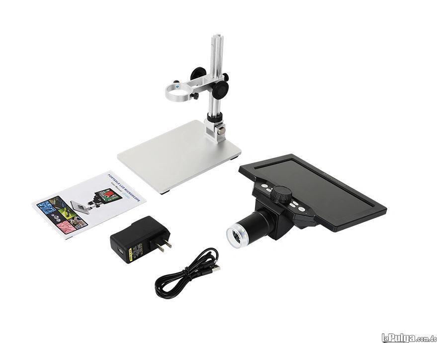 Microscopio USB digital con pantalla 7 pulgadas 1200X HD con soporte Foto 7155871-4.jpg