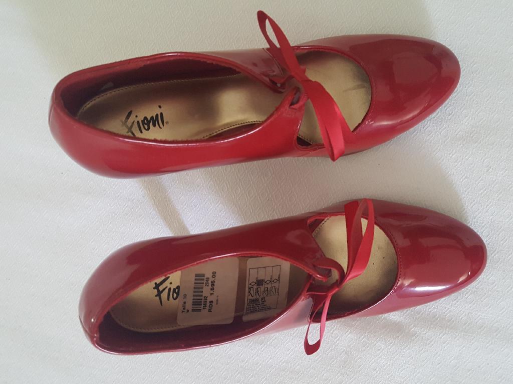 Venta zapatos rojo de mujer talla 10. en La Romana Foto 7163780-3.jpg