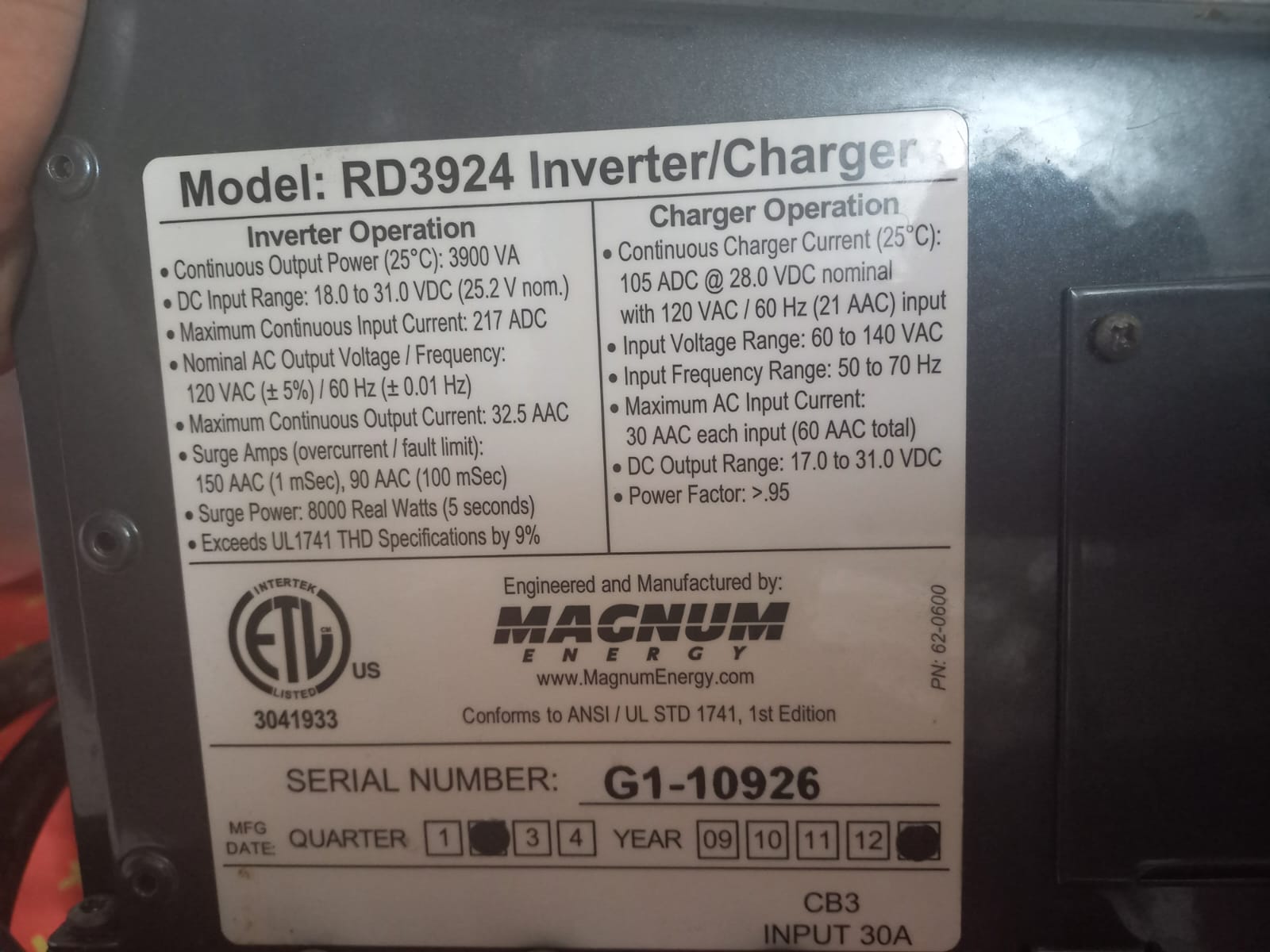 Inversor Magnum Modelo RD3924 Foto 7165006-3.jpg
