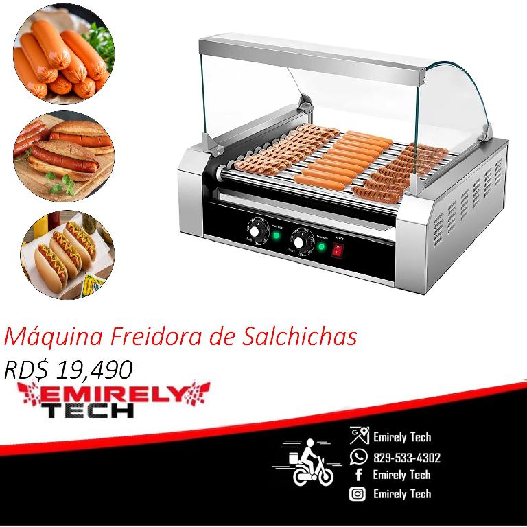 Maquina de hotdog Parrilla freidora de salchichas exhibidor  Foto 7170316-T1.jpg