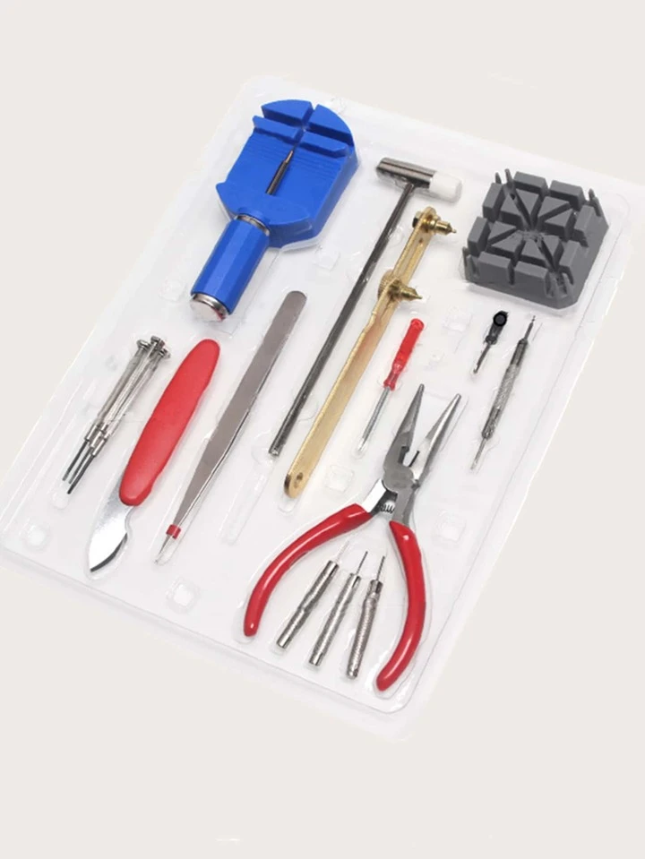 Kit de 16 herramientas de reparación de relojes y ajuste Foto 7175413-1.jpg