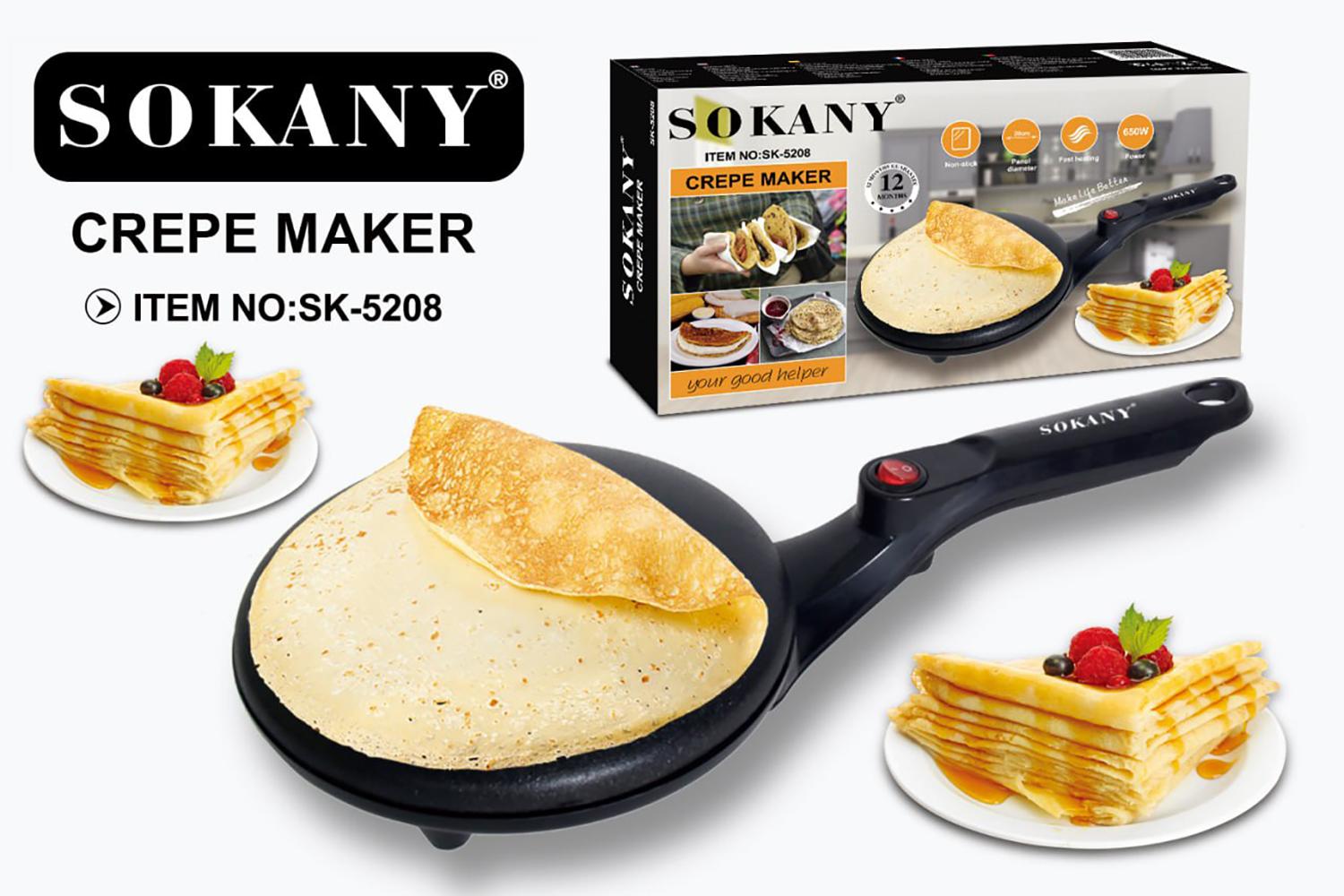Maquina para hacer pancake tortillas Crepe Maker SK-5208 Foto 7190349-1.jpg
