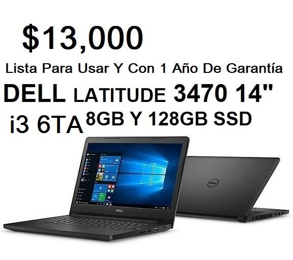 LAPTOP DELL LATITUDE 3470 14PG i3 6TA 2GHZ X 4 128GB SSD 8GB Foto 7190726-1.jpg