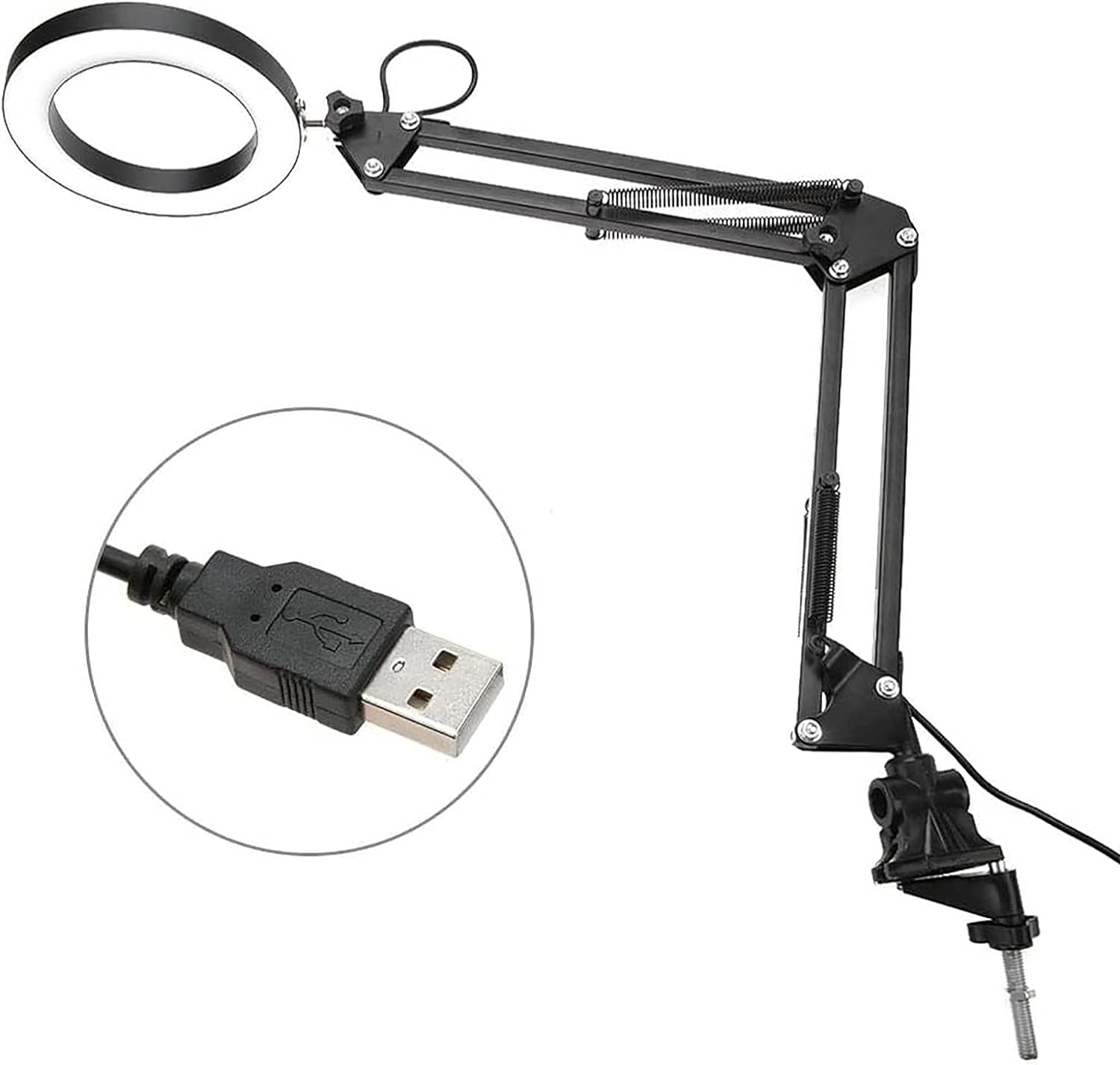 Lámpara de escritorio con base y clip regulable flexible Foto 7193381-F1.jpg