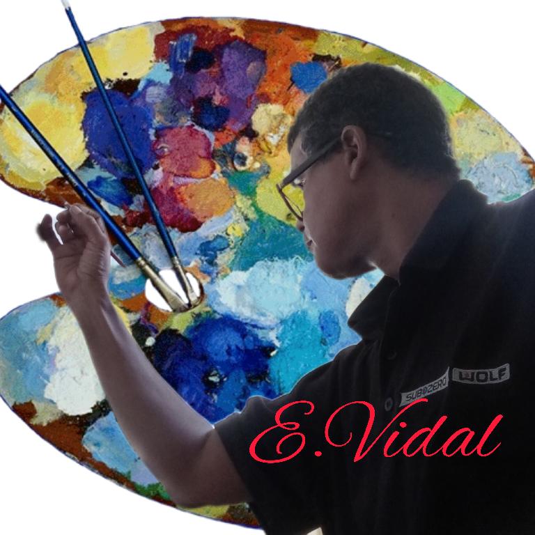 pintor dominicano cuadro costumbrista obra de arte e.vidal Foto 7194753-4.jpg