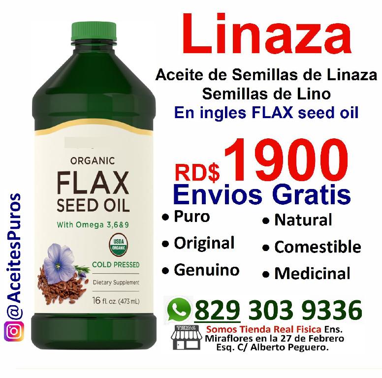 Aceite de semillas de lino medicinal comestible  Foto 7202128-1.jpg