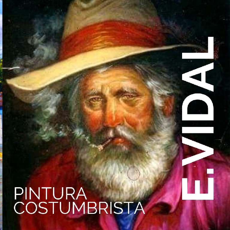 Pintor Dominicano cuadro Costumbrista Obra De Arte E.vidal Foto 7203584-4.jpg