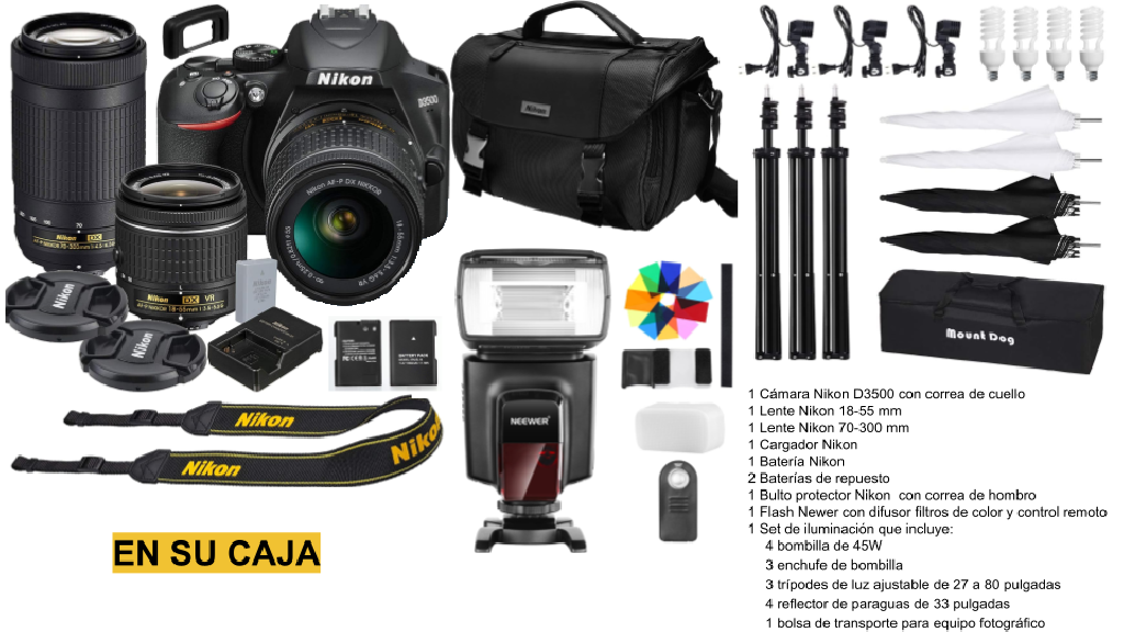 Camara Nikon D3500 con equipamiento Excelentes condiciones Foto 7207814-1.jpg