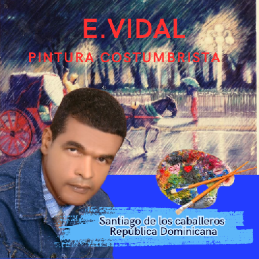 Pintor Dominicano cuadro Costumbrista Obra De Arte E.vidal Foto 7209059-6.jpg
