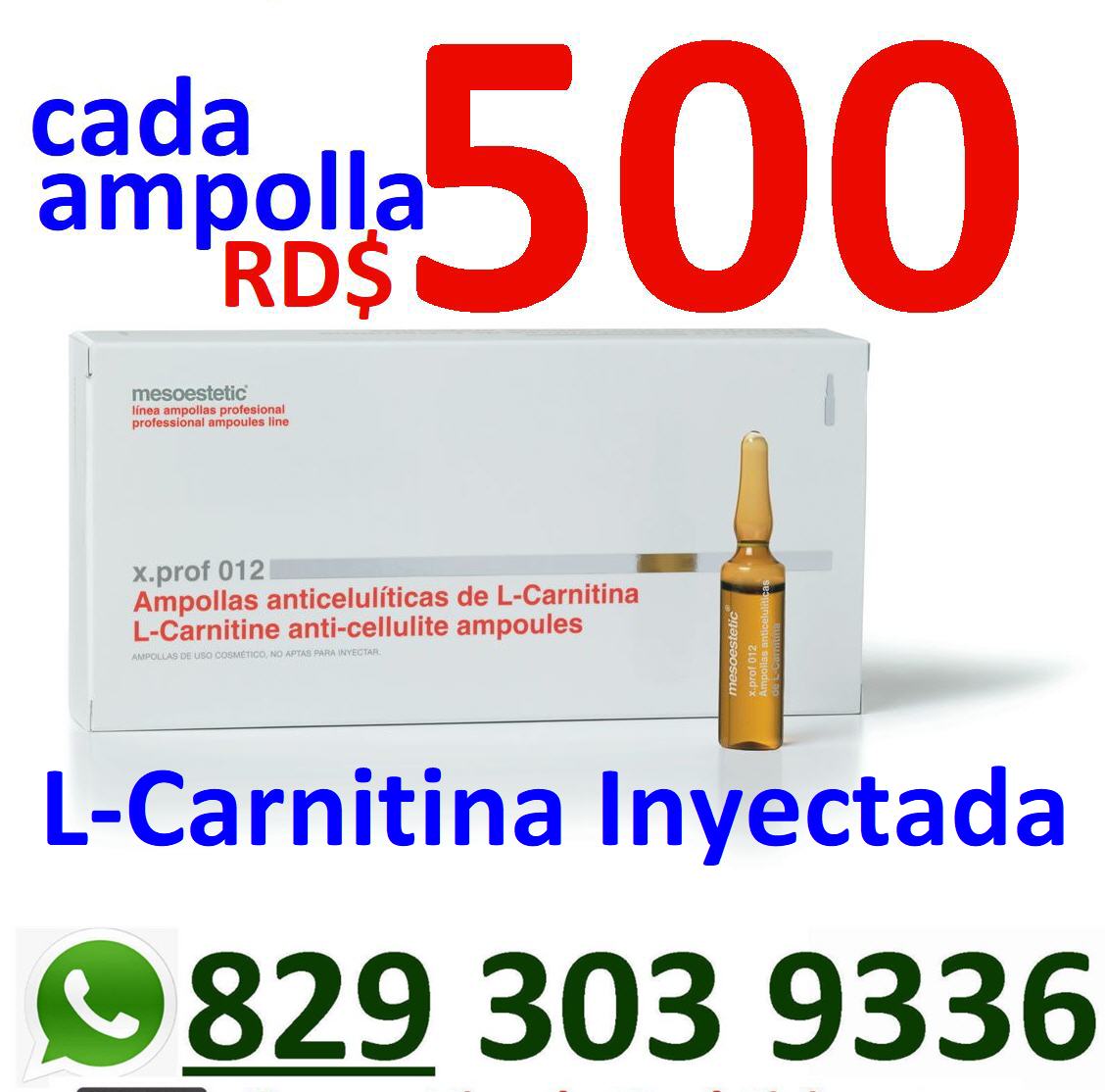 L Carnitina l-carnitine carnitine mesoestetic inyectada aplicaciones q Foto 7210482-1.jpg