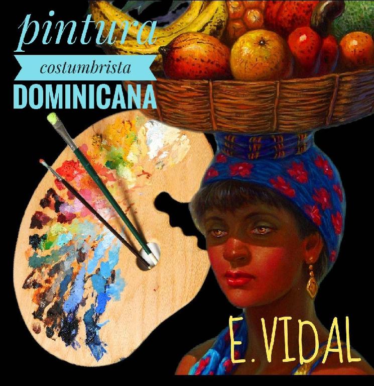 pintor dominicano cuadro costumbrista obra de arte e.vidal Foto 7211792-1.jpg