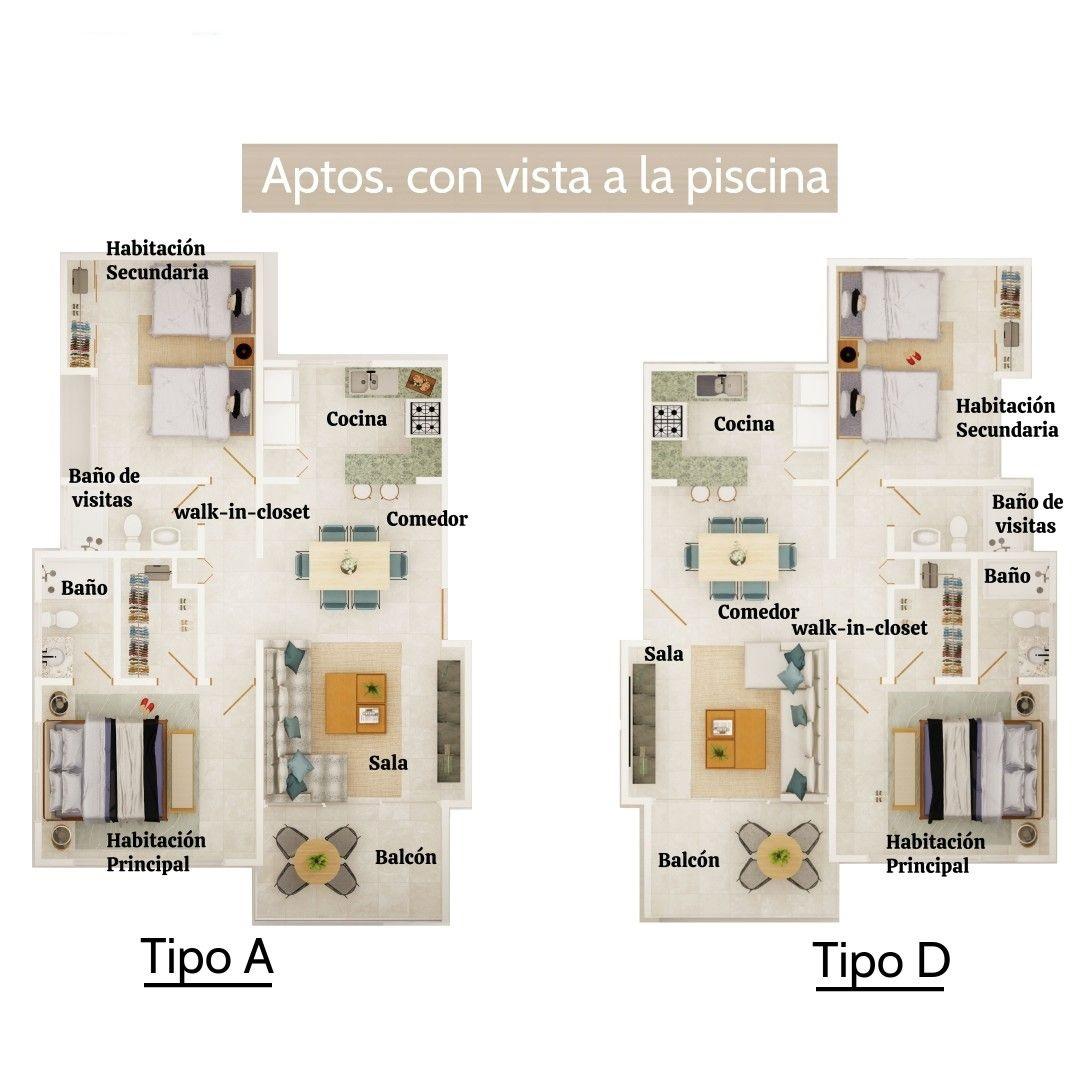 Apartamentos en Las Terranas Samaná de Dos Habitaciones Foto 7214036-8.jpg