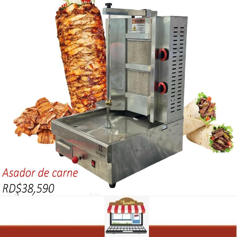 Asador de carne kebab shawarma quemadora horno freidora de carnes Foto 7214746-1.jpg