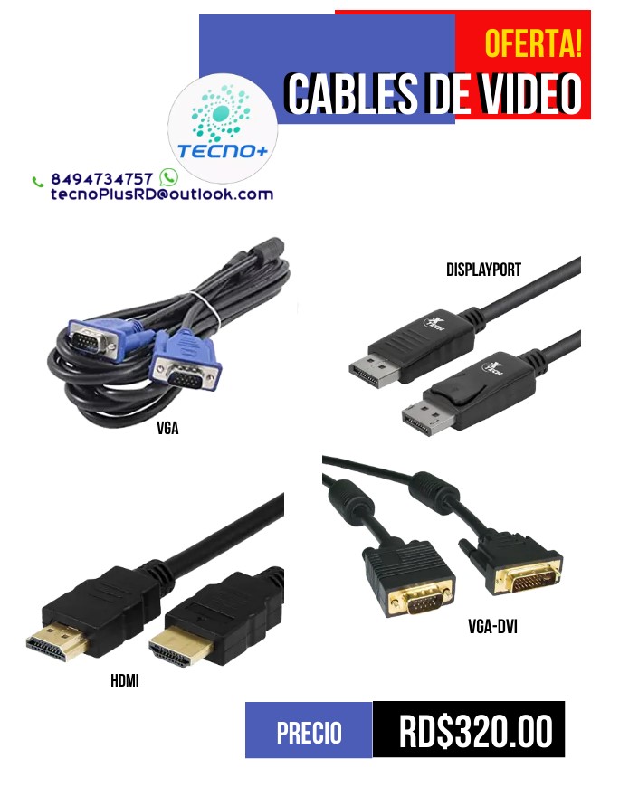 Cables de Video varios tipos Foto 7215286-1.jpg