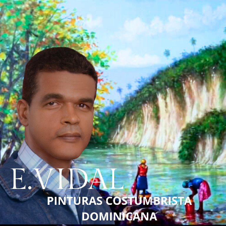 Pintor Dominicano cuadro Costumbrista Obra De Arte E.vidal Foto 7217908-6.jpg