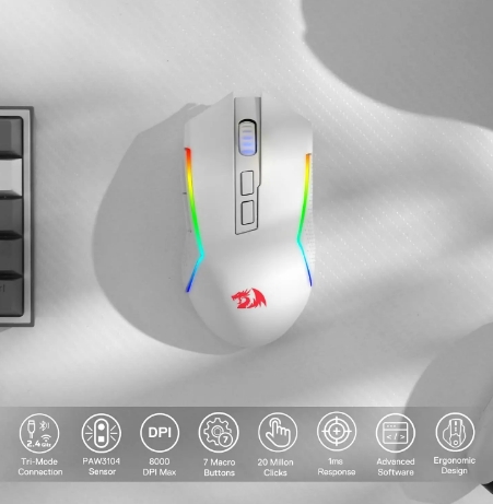 Redragon-ratón M693 inalámbrico/BT y 24G con cable Mouse para juegos c Foto 7218948-3.jpg