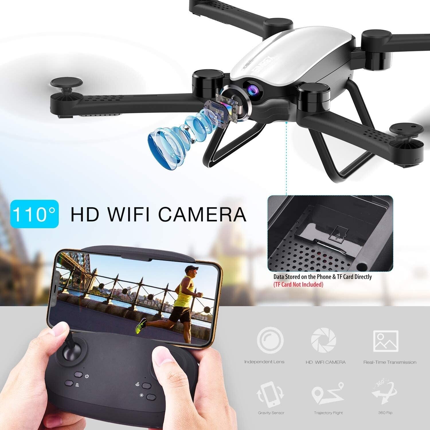 DRNES SIMREX X900 CON CAMARA 1080p WIFI FPV NUEVO Foto 7227205-7.jpg