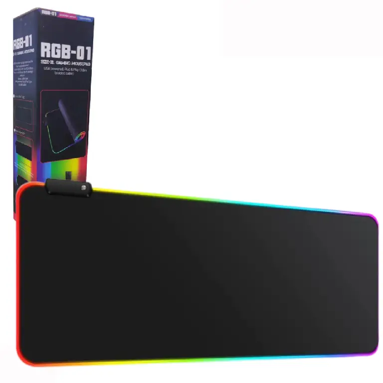 PAD MOUSE GAMING / ILUMINACION LED RGB / BLACK Foto 7227379-3.jpg