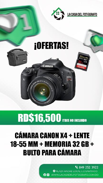 Oferta Cámara Canon X4 18-55mm Foto 7230008-1.jpg