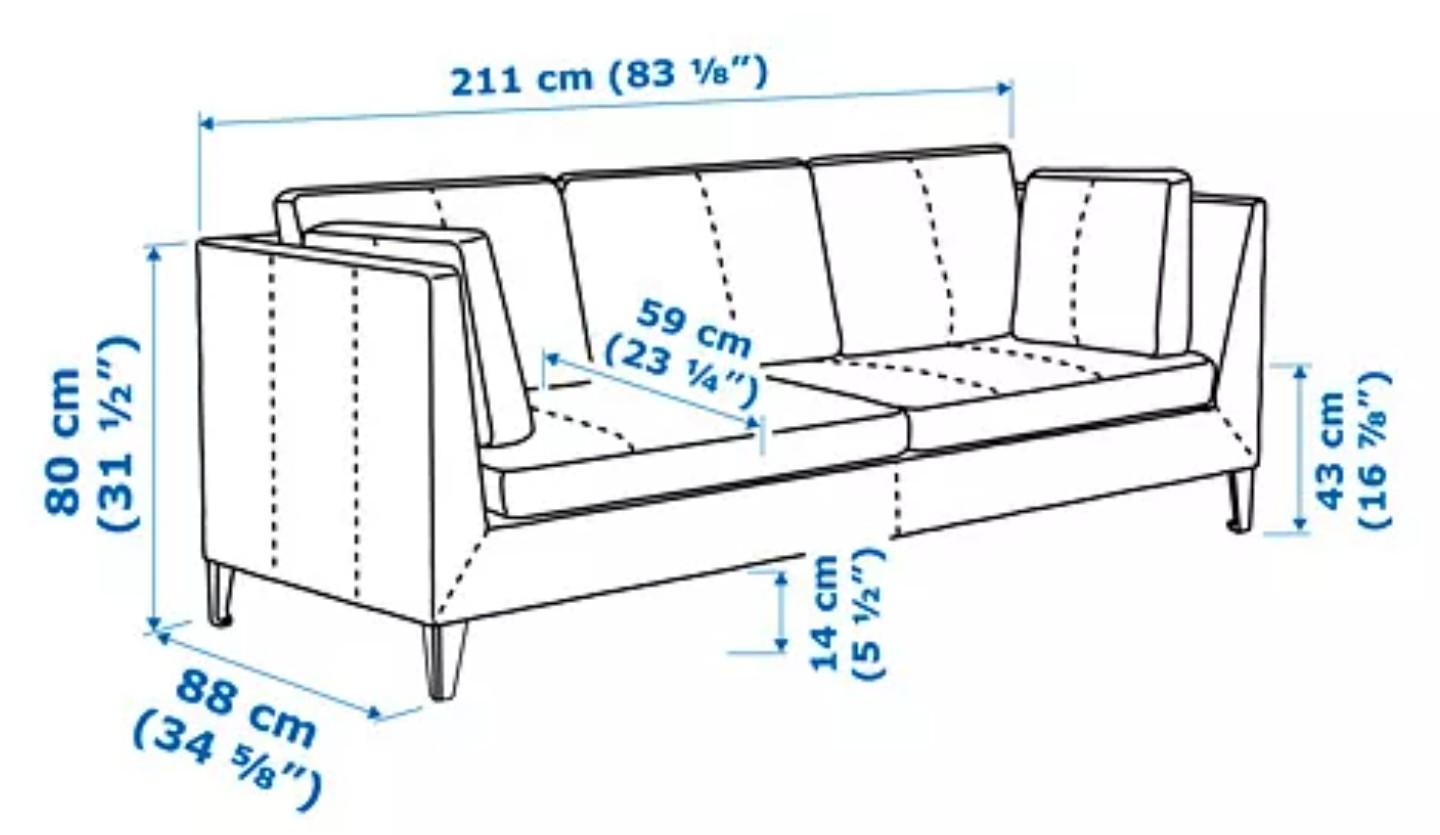 Sofa de Ikea Stockholm Sandbacka green de 3 plazas Foto 7230766-3.jpg
