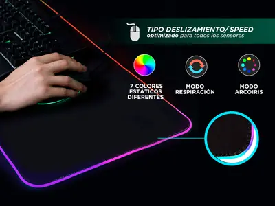 Mousepad Gamer XL Rgb 800 x 300 x 4 mm Speed Edition 7 modos Rgb Foto 7231002-1.jpg