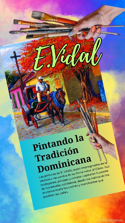Pintor Dominicano cuadro Costumbrista Obra De Arte E.vidal Foto 7232182-1.jpg