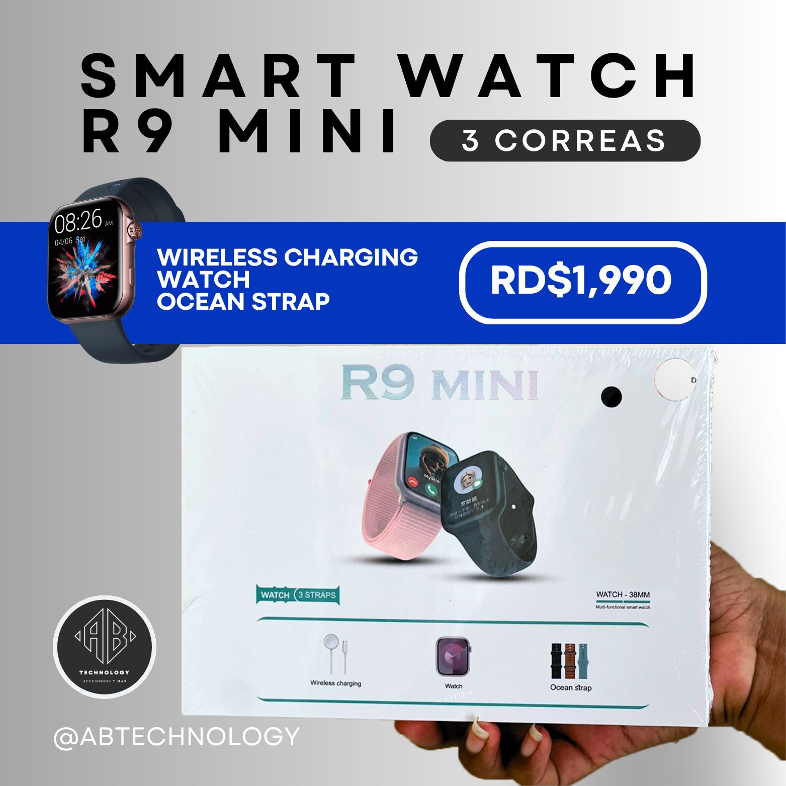 Smart Watch R9 Mini - Super Pantalla Amoled  Foto 7232294-1.jpg