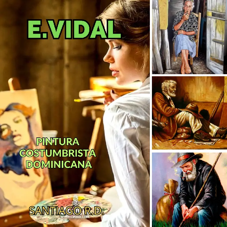 PINTOR DOMINICANOPINTURA COSTUMBRISTA OBRA DE ARTE E.VIDAL Foto 7241283-7.jpg