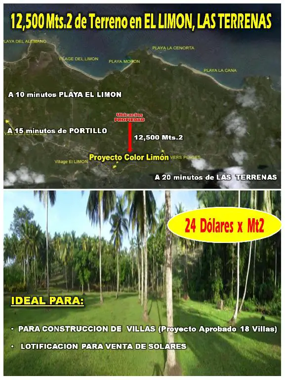 VENDO 12500 Mts.2 de Terreno en EL LIMON  con PROYECTO DE VILLAS APROB Foto 7251695-1.jpg