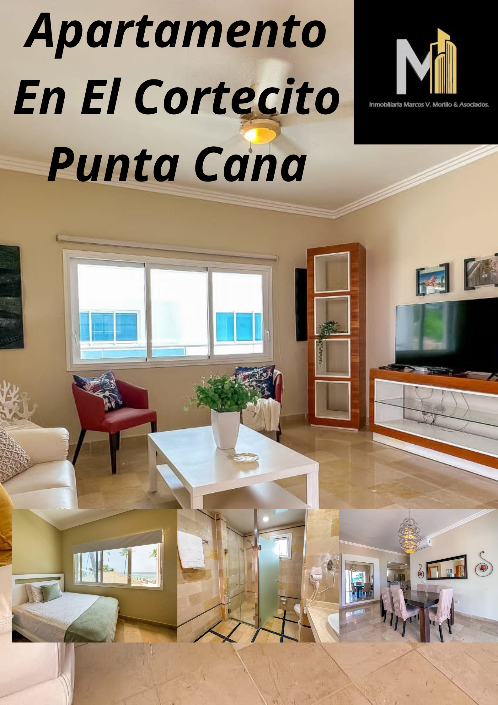 Vendo apartamento en el Cortesito primera línea de playa  Punta Cana  Foto 7256912-1.jpg