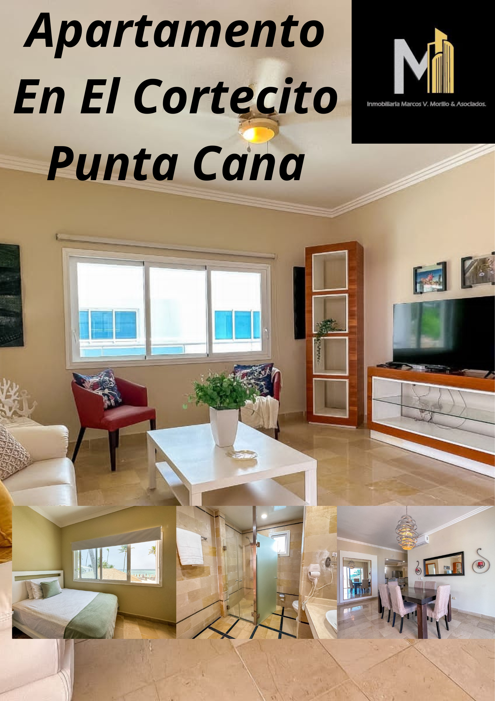Vendo apartamento en el Cortesito primera línea de playa  Punta Cana  Foto 7258796-1.jpg