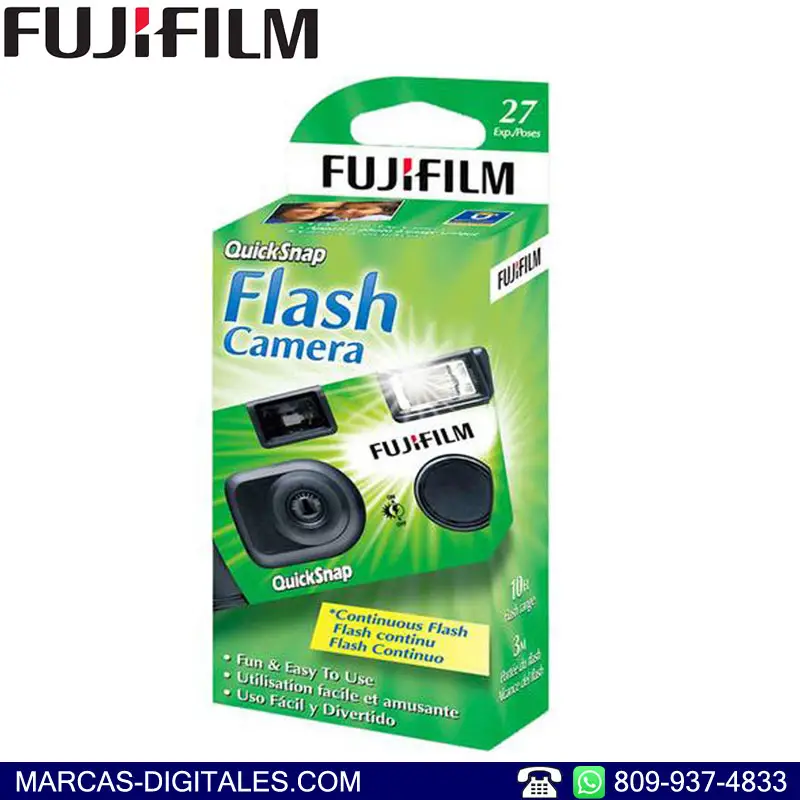 Fujifilm QuickSnap Flash 400 Camara Desechable 35mm 27 Tomas Foto 7259784-1.jpg