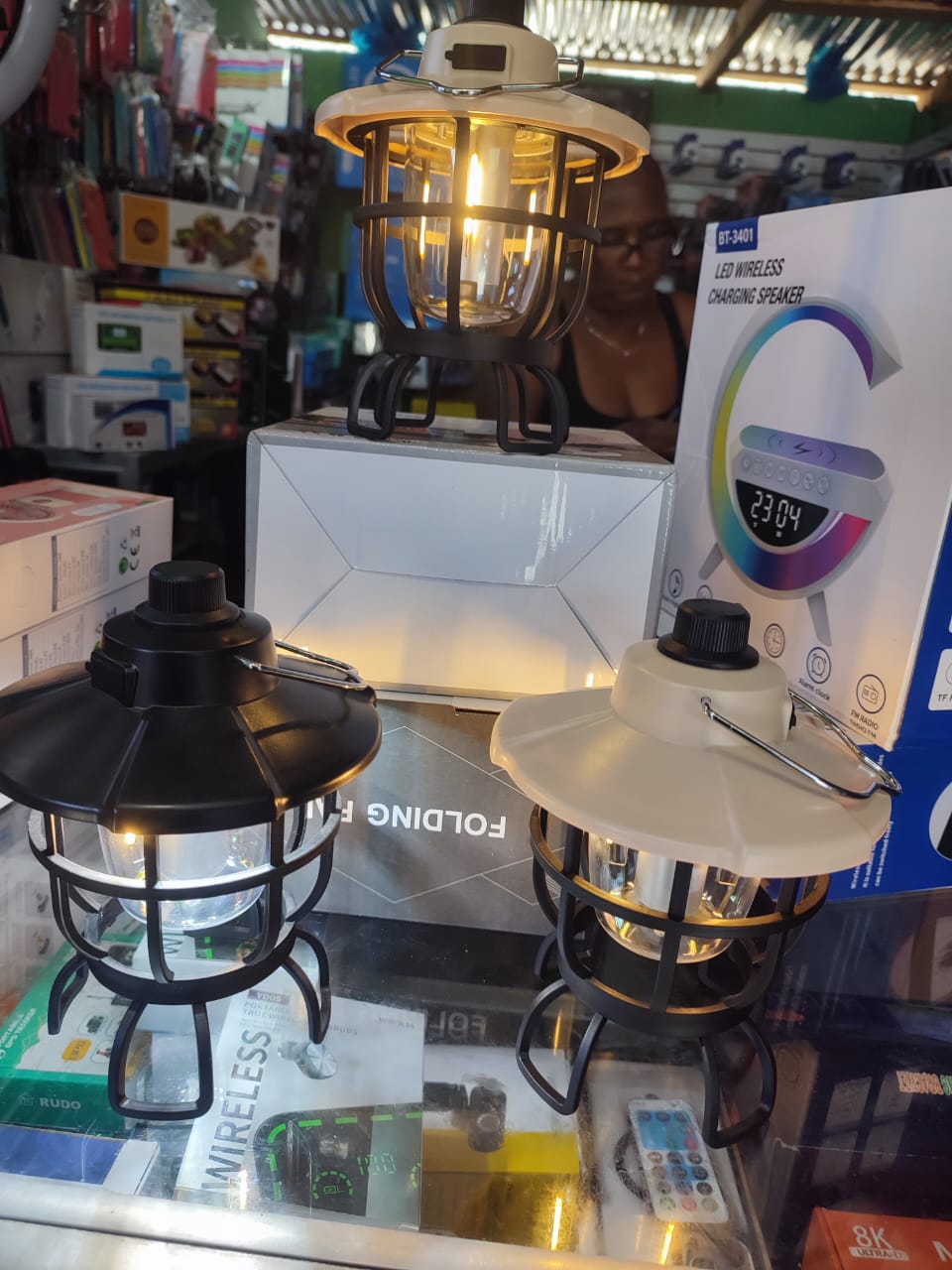 Luz para camping recargable y 2 tonos de luz Foto 7264059-1.jpg