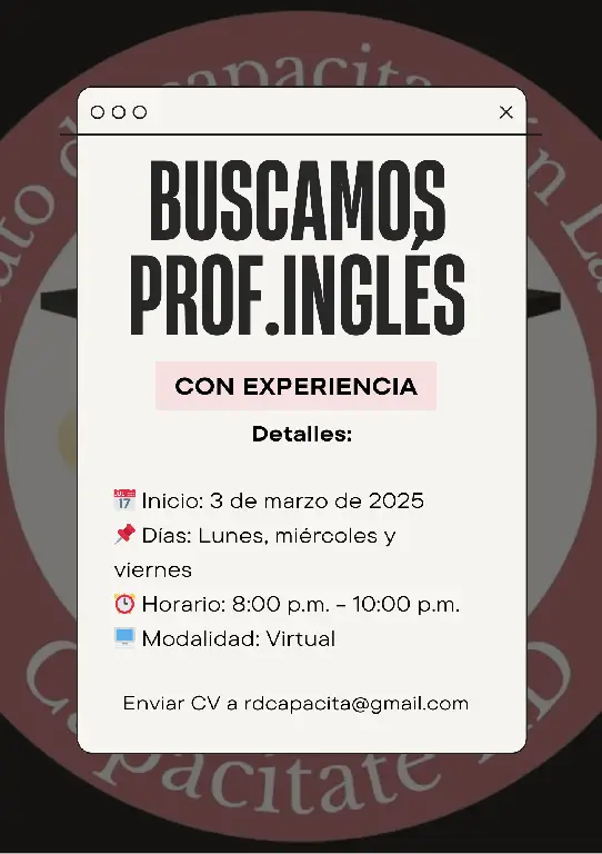 Buscamos profesor de inglés. Foto 7267799-1.jpg