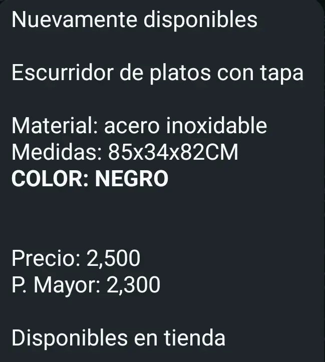 Escurridor de platos con tapa // Envios en Santo Domingo  Foto 7268995-3.jpg