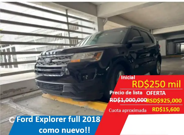 FORD EXPLORER NEGRA 2018 AMERICANO RECIEN IMPORTADO Foto 7269836-1.jpg