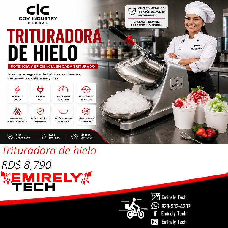 Trituradora moledora raspadora de hielo para helados rapados frio frio Foto 7271175-11.jpg