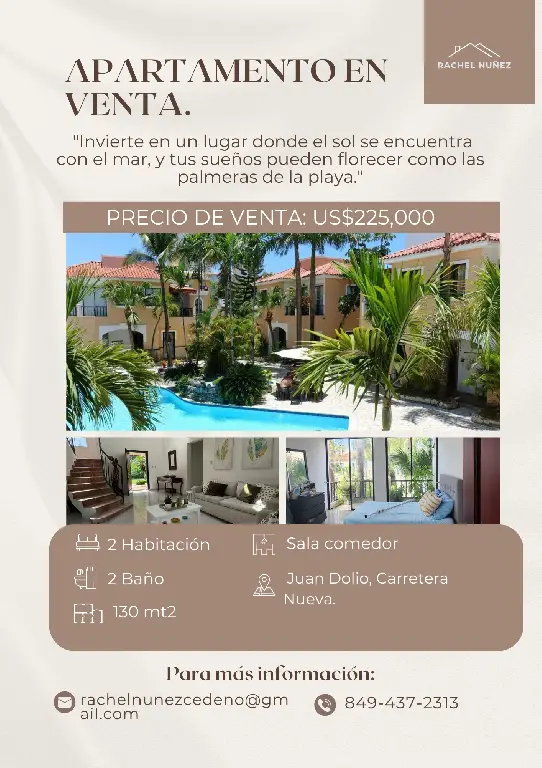 Apartamento de 2 Habitaciones en Venta en Juan Dolio.  Foto 7273327-1.jpg