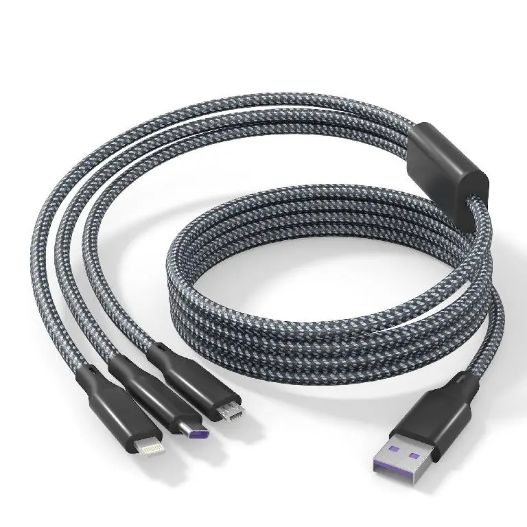 Cable de Carga y Sincronización 3 en 1 - Alta Velocidad y Durabilidad Foto 7274782-1.jpg