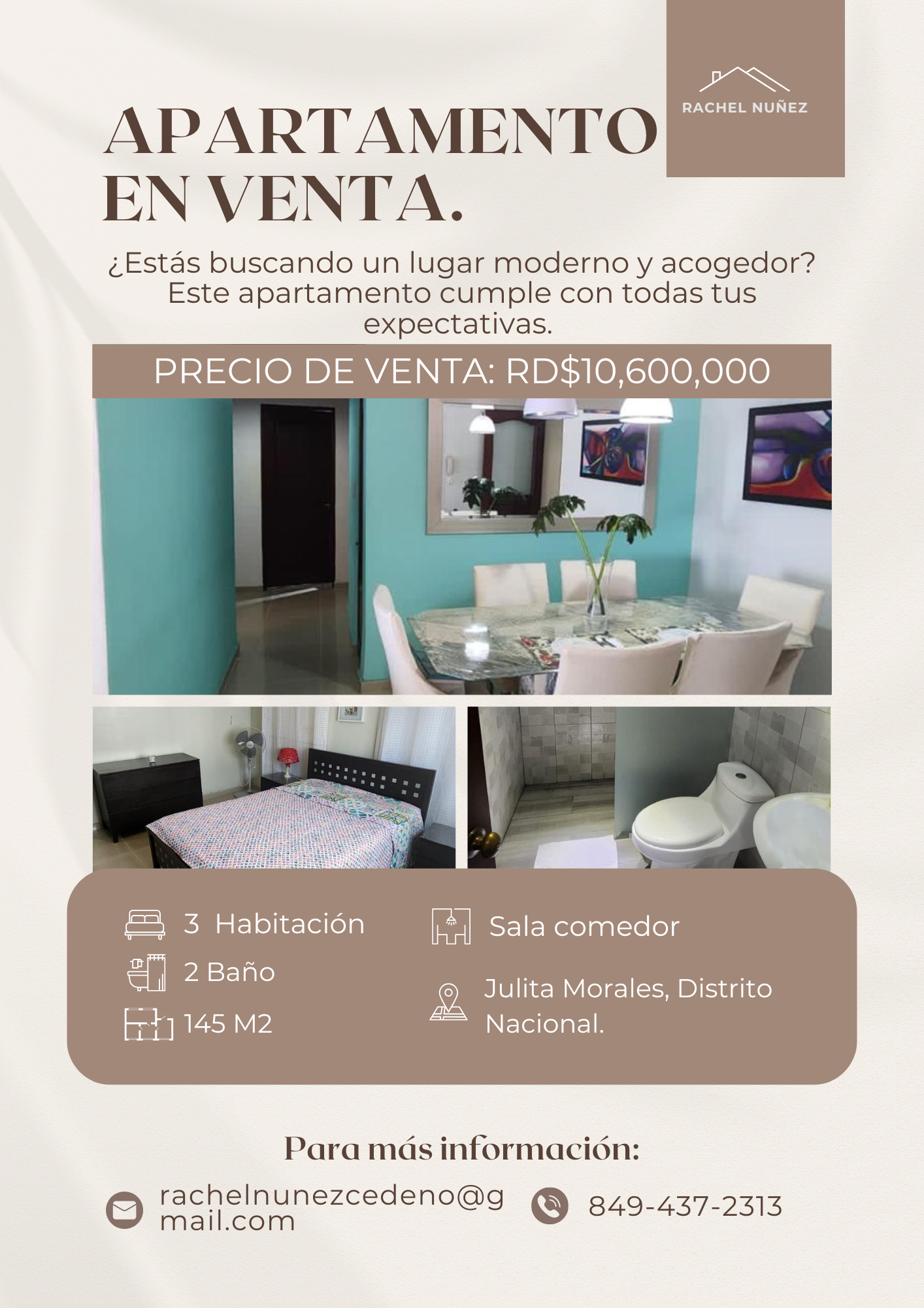 Apartamento de 3 Habitaciones en Venta en Evaristo Morales.  Foto 7275432-1.jpg