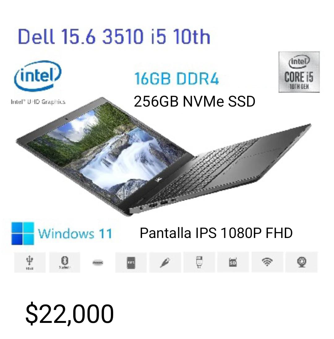 DELL LATITUDE 3510 15.6 PG i5 10MA 256GB SSD 16GB DDR4 26500 Foto 7275916-1.jpg