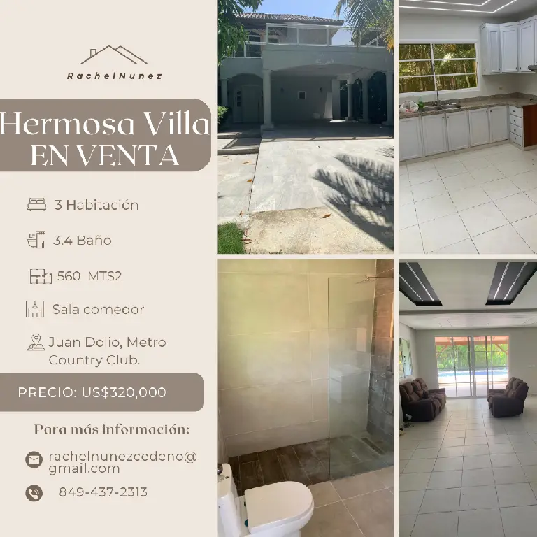 Villa de 3 Habitaciones en Venta en Juan Dolio. Foto 7276780-1.jpg